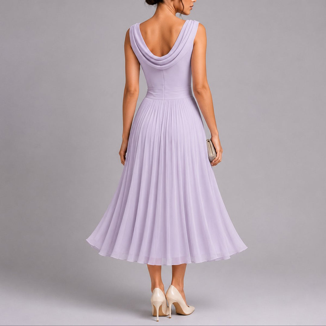 Marlene | Elegantes Herbst-Hochzeitskleid Mit Drapiertem Ausschnitt
