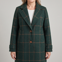 Isabella | Eleganter Karierter Trenchcoat Mit Klassischem Revers