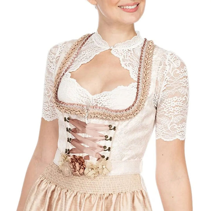 Julia | Oktoberfest Dirndlbluse Mit Eleganten Spitzendetails