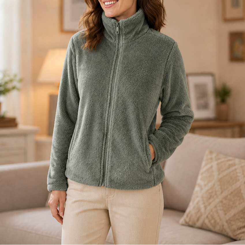 Velora | Fleecejacke mit Stehkragen – Weich und Warm für Frauen