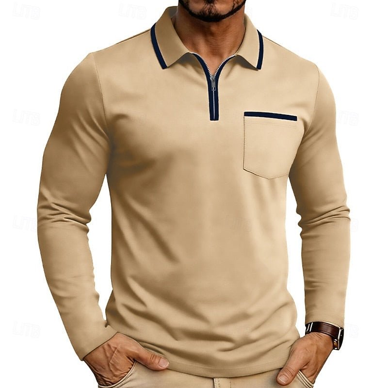 Maurice | Quarter-Zip Polo-Shirt – Eleganter, Modern Fit für Herren