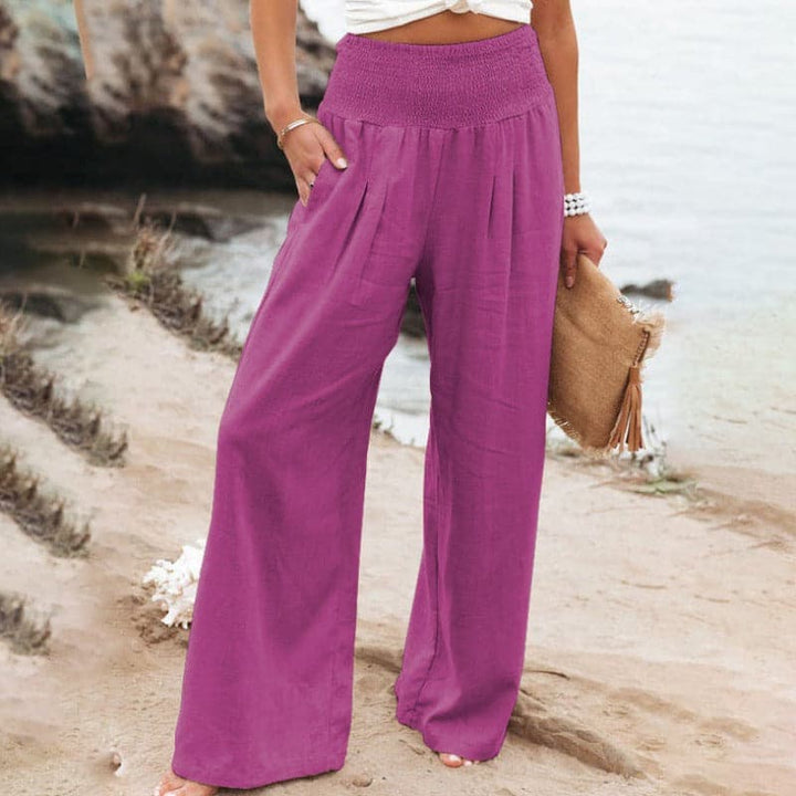 Anne | Airy and Elegant Linen Wide-Leg Trousers