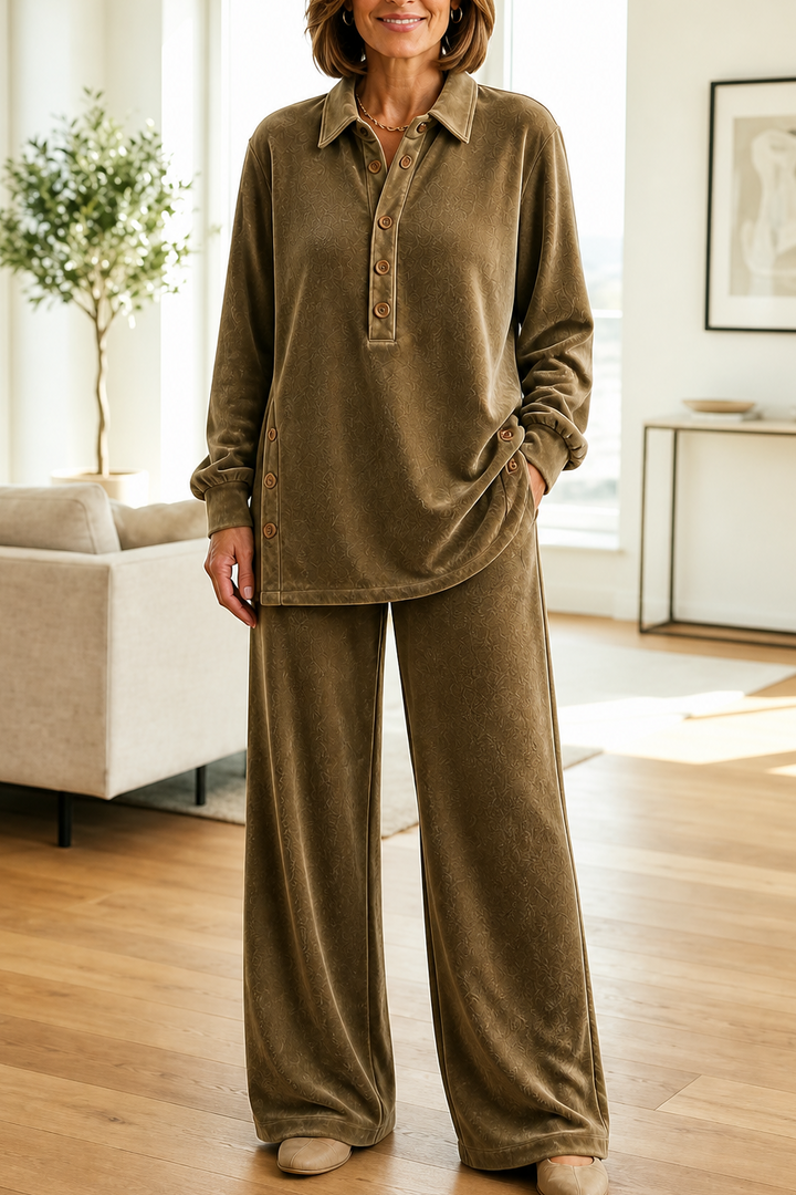 Velvetta | Velvet-Look Lounge-Set für Stilvolles Entspannen