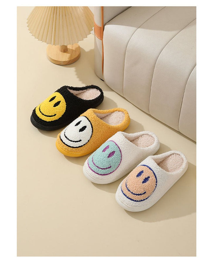 Carlo | Unisex-Hausschuhe – Komfortable Smiley-Design Slipper