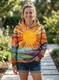 Maria | Expressive Sunrise Hoodie for Modern Casual Looks