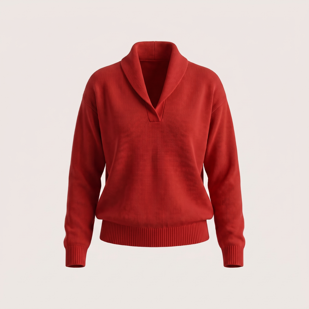 Vernor | V-Ausschnitt Strickpullover für Damen
