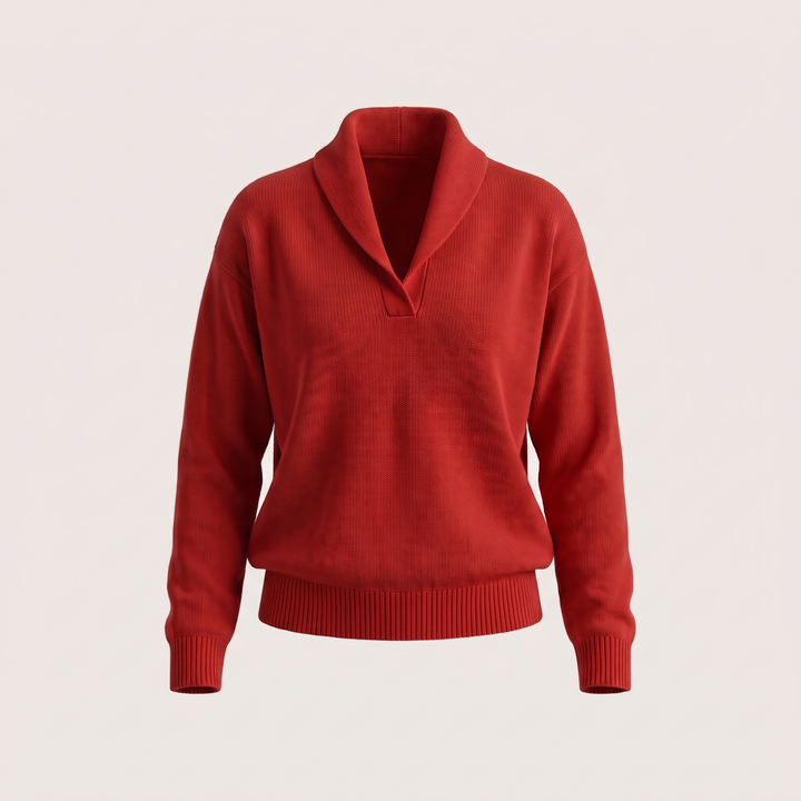 Vernor | V-Ausschnitt Strickpullover für Damen