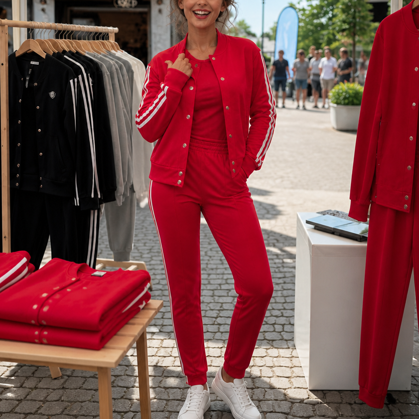 Wearbella | 3-teiliger Set – Kurzjacke, Tanktop und Jogginghose