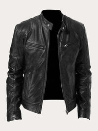 Markus | Timeless Men's Leather Jacket in Classic Biker Style