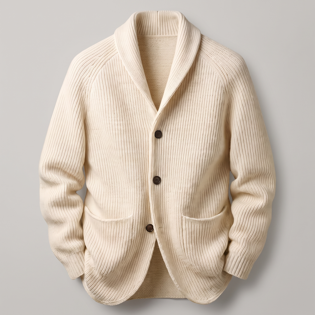 Ribbed | Ribbed Knit Blazer – Elegantes design für Männer