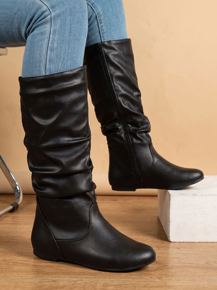 Harper | Slouchy Flat Knee High Boots für Frauen