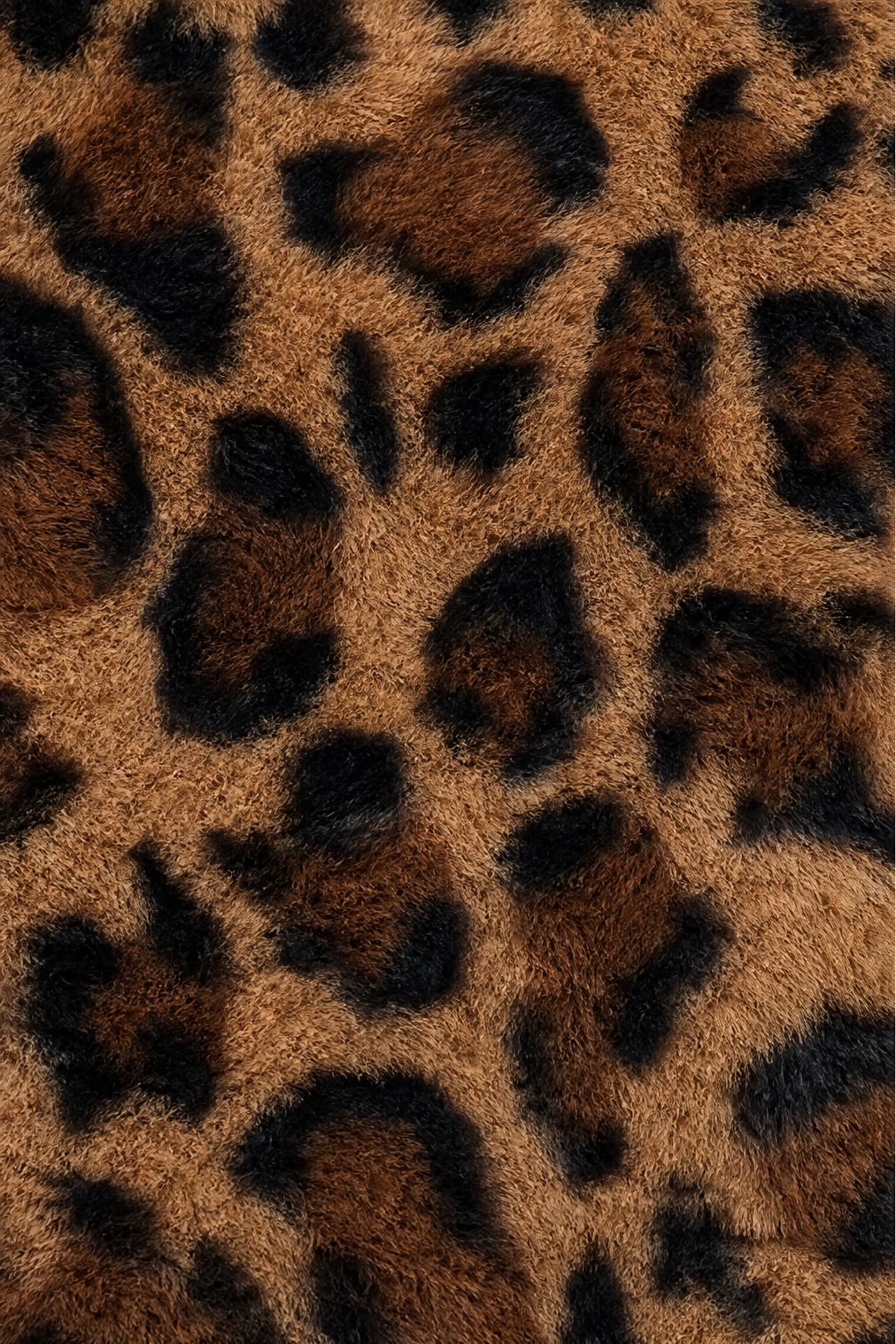 Leora | Leopard Print Faux Fur Coat – Elegantes Open-Front-Design für Frauen