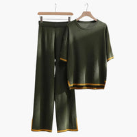 Vivienne | Leichtes Zweiteiliges Strick Set Für Frühling Und Herbst
