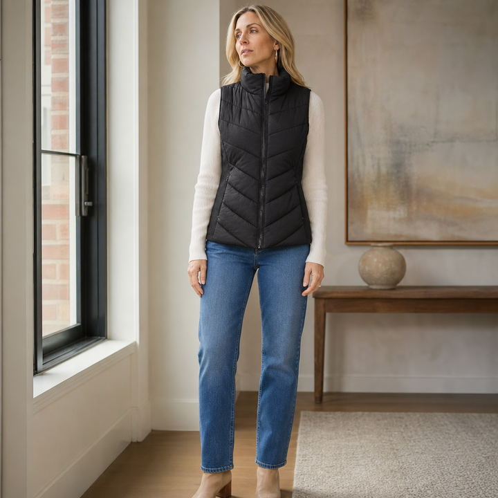 Layerly | Steppweste mit Stehkragen für Damen