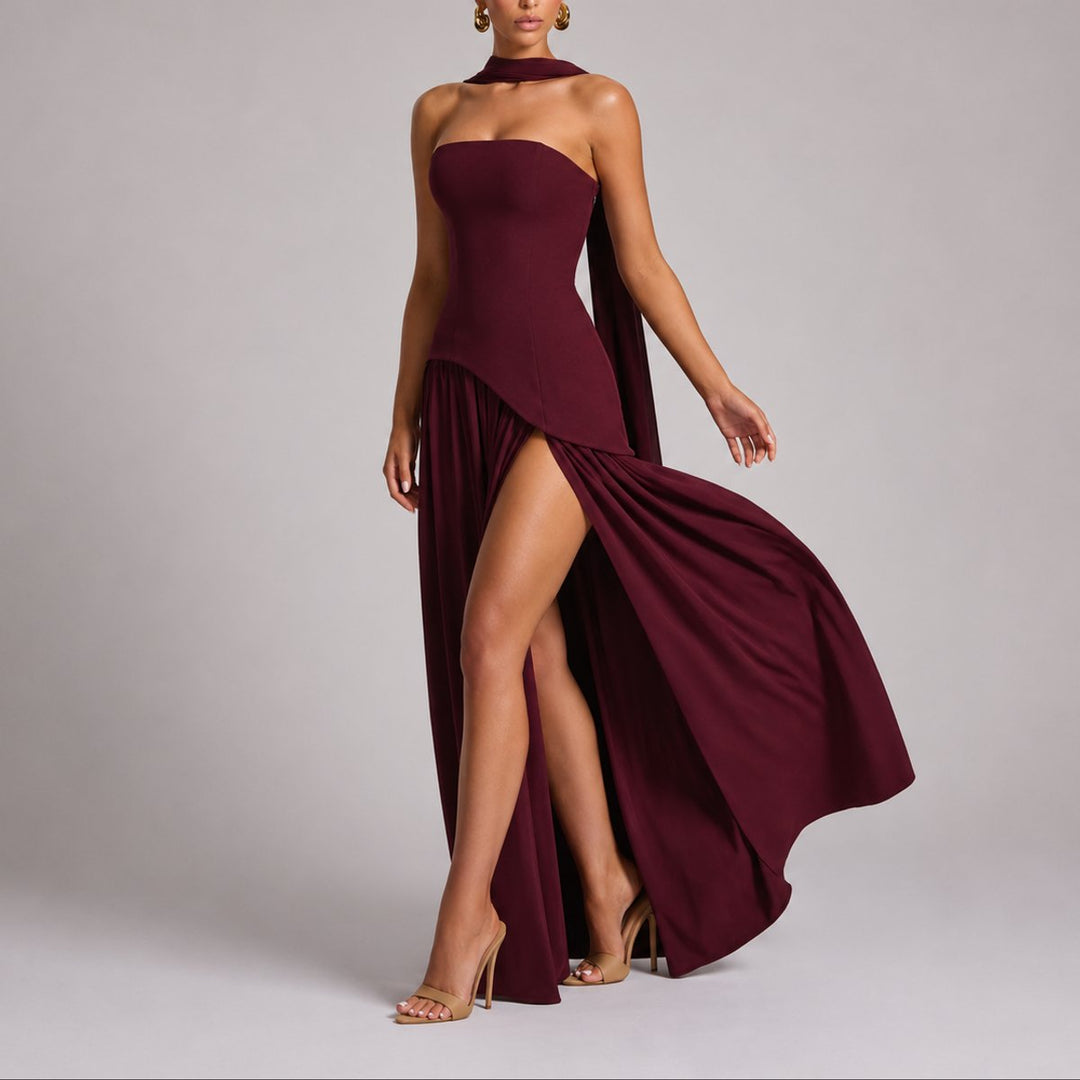 Emma | Elegantes Herbst-Hochzeits Maxikleid