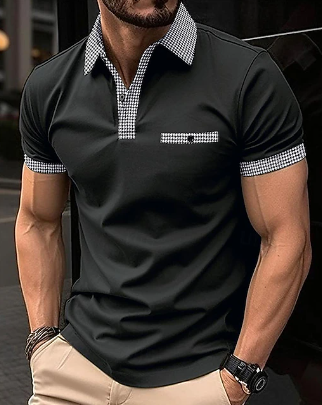 Easton | Polo Shirt mit Karree-Kragen – Klassischer Stil für Männer