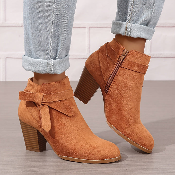 Lea | Elegante Und Moderne Stiefeletten Mit Schleifen-Detail