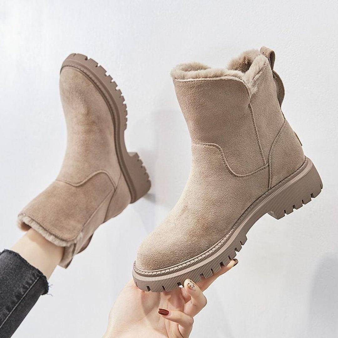 Kerstin | Gemütliche Und Elegante Rauleder Stiefeletten
