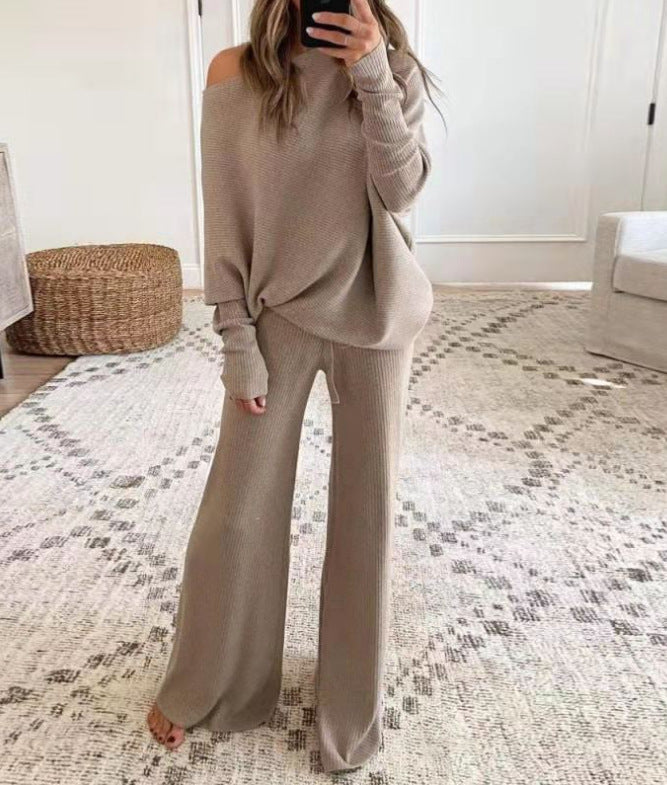 Sandra | Modernes und Asymmetrisches Zweiteiliges Strick-Set