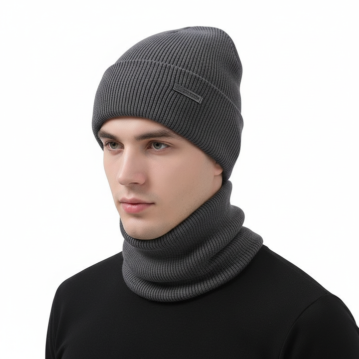 Wärmende Wollmütze & Schal Set | WarmCombo für Kopf und Hals