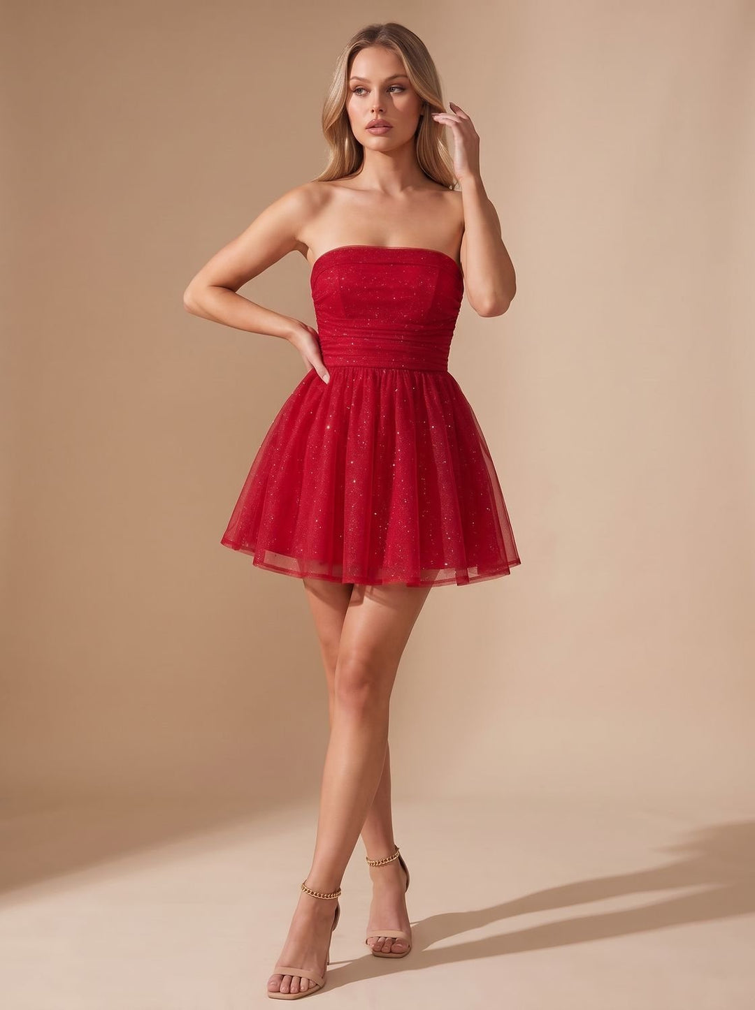 Mia | Mini Dress – Glitter Bustier für Frauen
