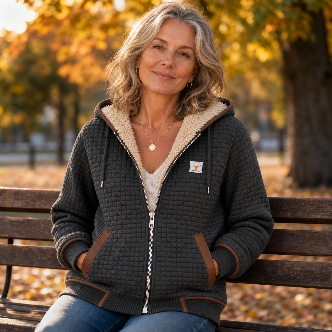 Hearthline | Waffelstepp-Jacke mit Kapuze – Warm und Stilvoll