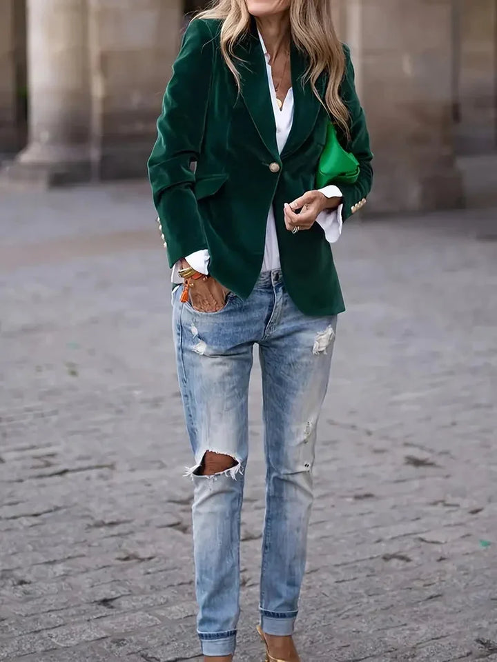Sophie | Luxuriöser Und Eleganter Samt-Blazer