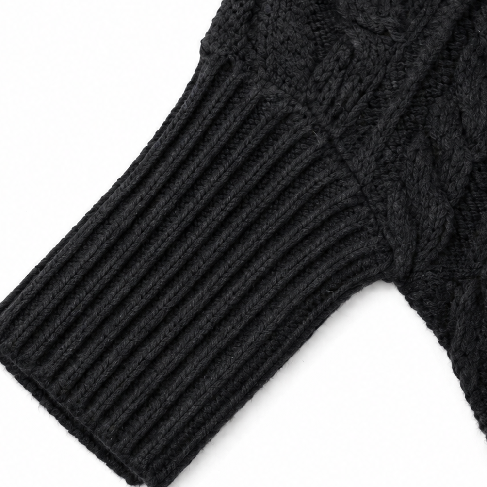 Cabelune | Poncho-Sweater – Bequeme Cable-Knit-Optik für Frauen