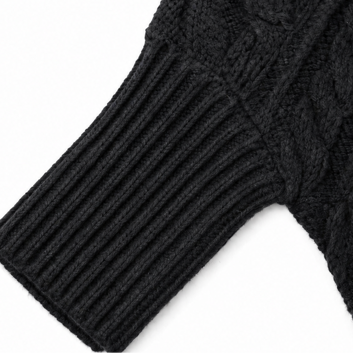 Cabelune | Poncho-Sweater – Bequeme Cable-Knit-Optik für Frauen