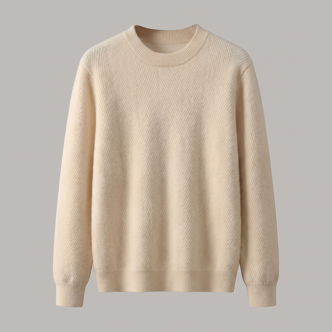 Cairo | Cashmere Sweater – Komfortabler Chevron-Strick für Männer