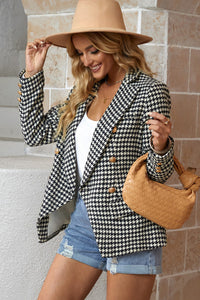 Petra | Eleganter Und Zeitloser Houndstooth Blazer