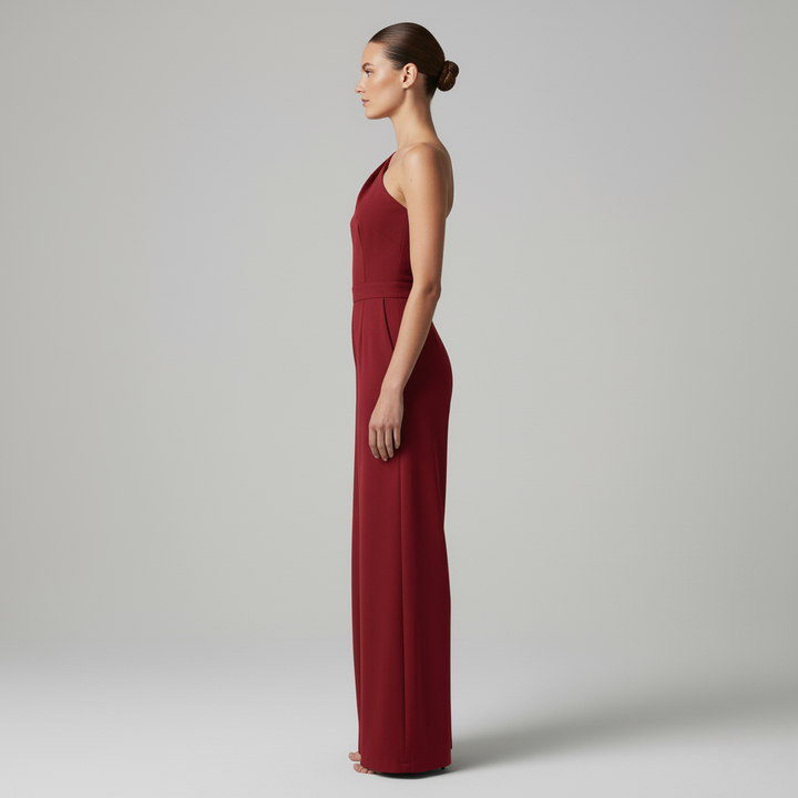 Cecilia | Eleganter Ein Schulter Jumpsuit