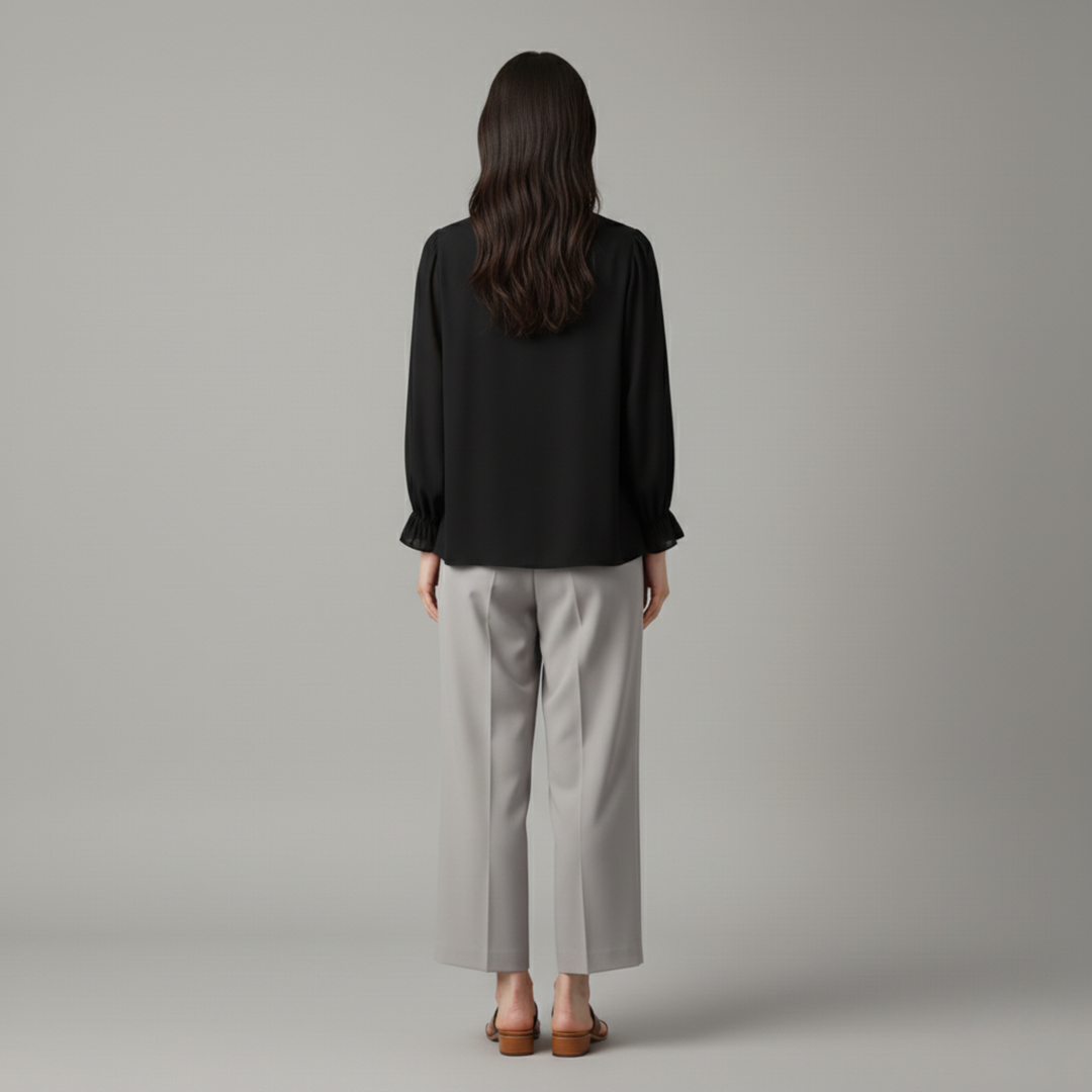 Luna | Bequeme Langarmbluse