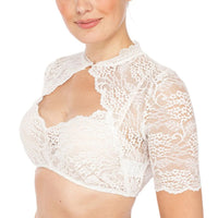 Julia | Oktoberfest Dirndlbluse Mit Eleganten Spitzendetails