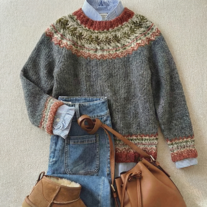 Ella | Strickpullover – Klassisches nordisches Design für Frauen