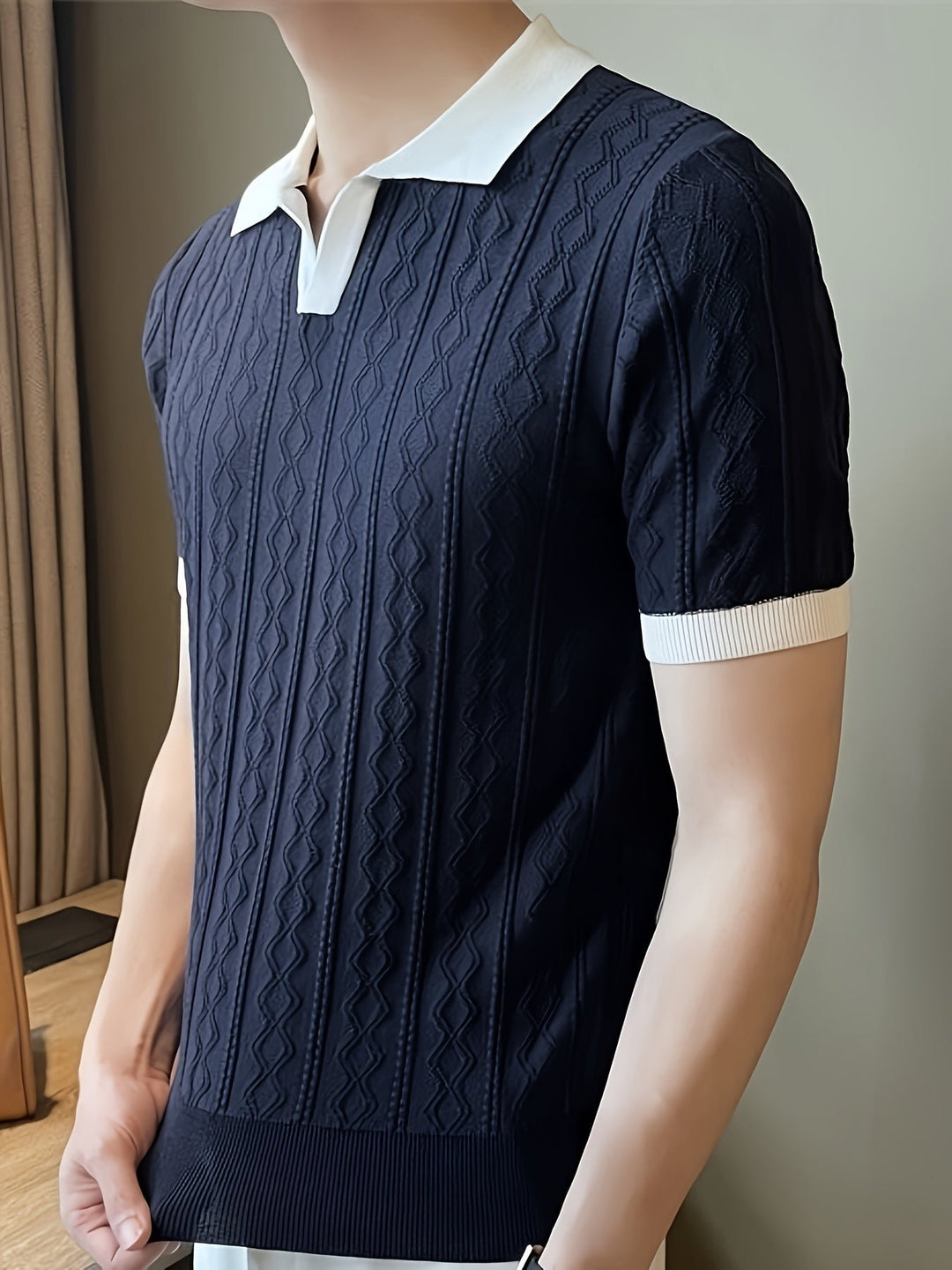 Barrett | Polo-Shirt mit strukturiertem Kontrastkragen