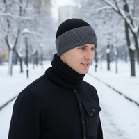 Jörg | Warm beanie and scarf set for stylish winter days