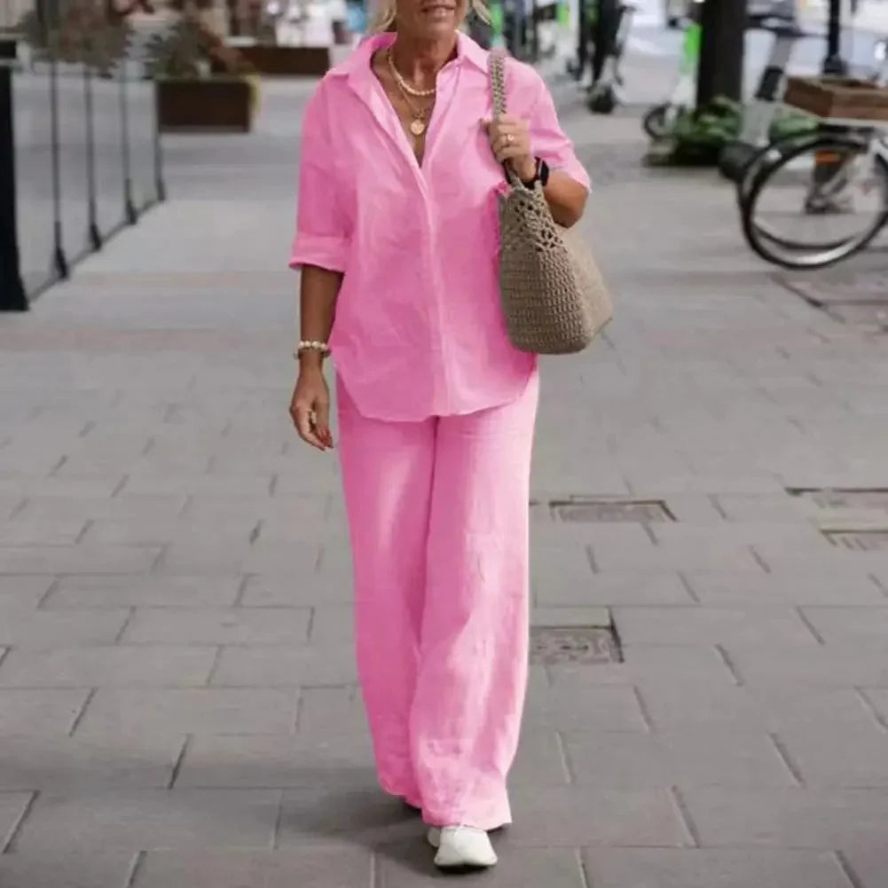 Maria | Airy and Elegant Two-Piece Linen Set