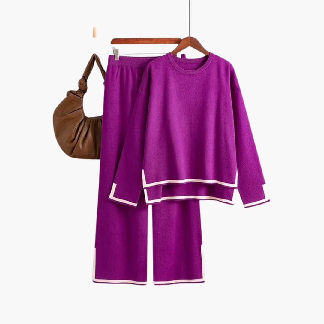 Luna | Two-Piece Set – Long-Sleeve Top and Matching Trousers for Women