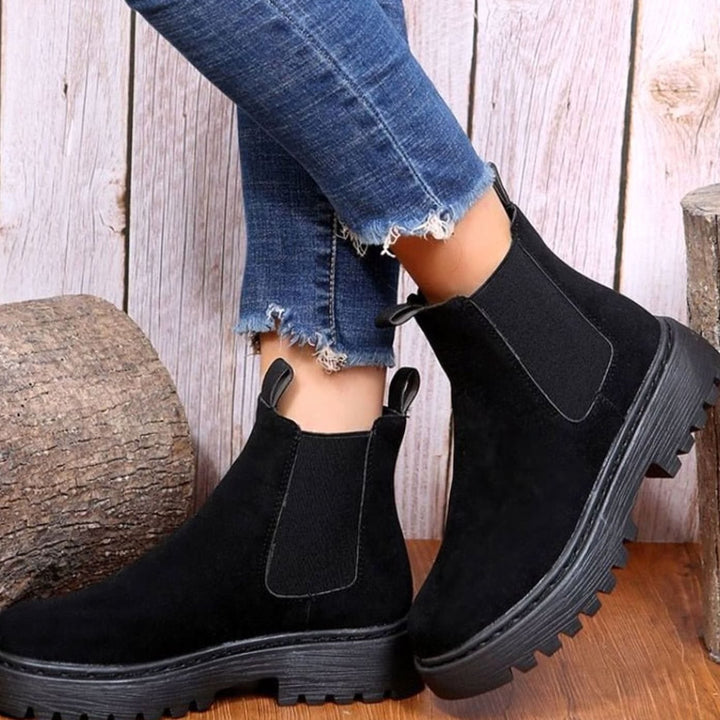 Greta | Chelsea Boots – Komfortable Damen Stiefeletten mit Plateau