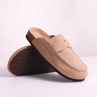 Lotte | Stylish and Comfortable Suede Mules with Cork Sole