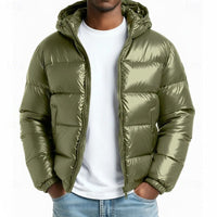 Samuel | Moderne Gesteppte Herren-Pufferjacke mit Kapuze