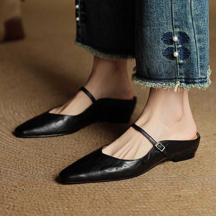 Camilla | Timeless and Elegant Leather Mules