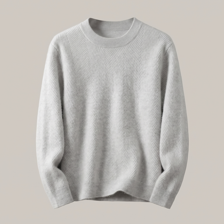 Cairo | Cashmere Sweater – Komfortabler Chevron-Strick für Männer