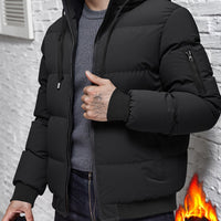 Kristian | Warme Gesteppte Herren-Pufferjacke mit Kapuze