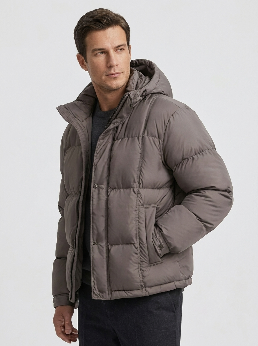 Haven | Hooded Down Puffer Jacket for Men – Casual Loose Fit