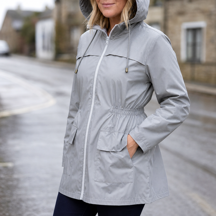 Rainelle | Fitted Waterproof Rain Jacket – Stylish Everyday Look
