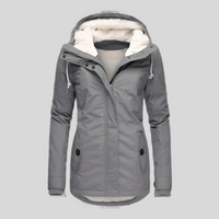 Mila | Elegant women's winter jacket with hood and weather protection