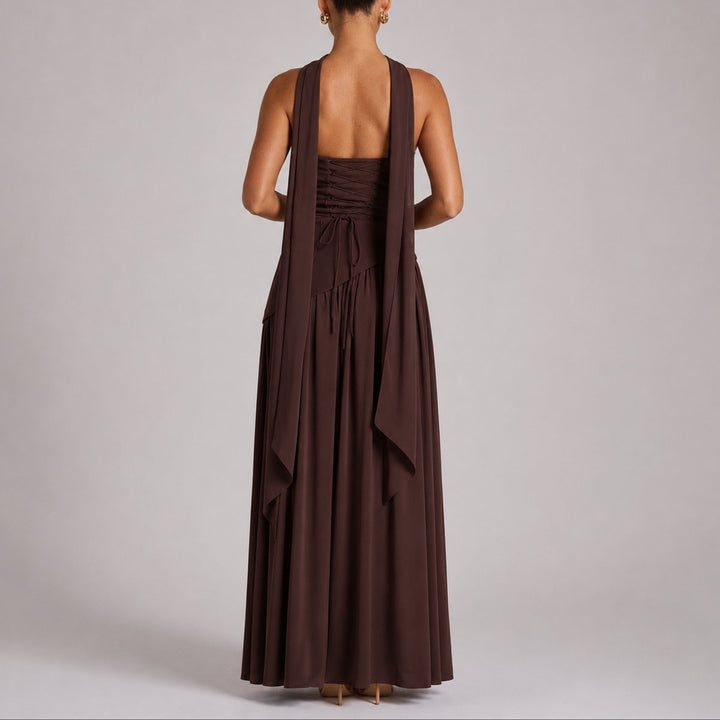 Emma | Elegantes Herbst-Hochzeits Maxikleid
