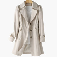 Elena | Langer Eleganter Trenchcoat Für Stilvolle Auftritte